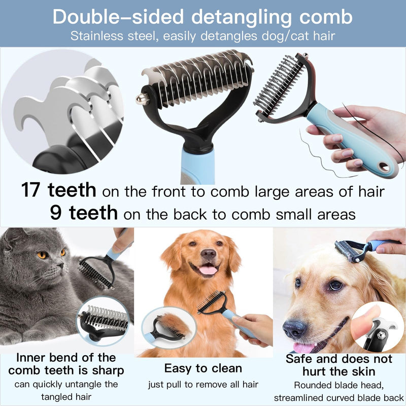 Pet Supplies, Including Cat Dematting Massage Comb,Dog Flea Comb, Puppy Quick-Drying Towel, Special Silicone Toothbrush, Dogs Washing Gloves, Dog & Cat Pets Nail Clippers and Trimmers,Reusable. - PawsPlanet Australia