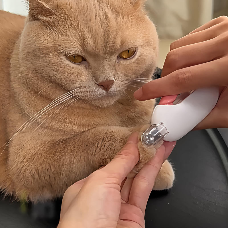 Adjustable Cat Nail Clipper to Avoid Excessive Cutting, Cat Nail Trimmer with Nail File, Pet Nail Clippers for Kitten Bunny Guinea Pig Rabbit Ferret (Pink) - PawsPlanet Australia