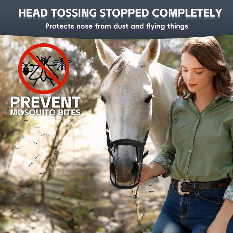 Horse Nose Net Mask Fly Cover Protect (Horse)