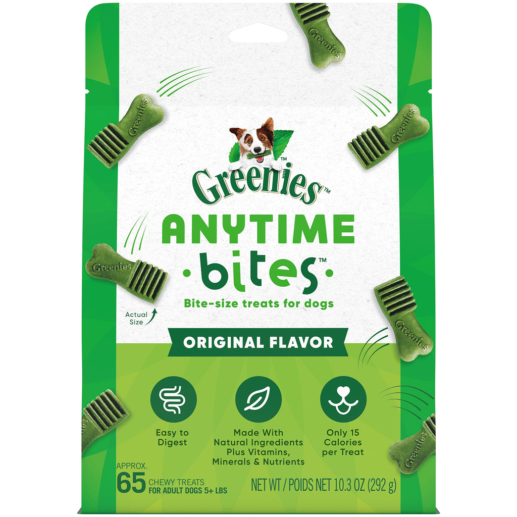 Greenies Anytime Bites Dog Treats, Original Flavor, 10.3 oz. Bag 10.3 Ounce (Pack of 1) - PawsPlanet Australia