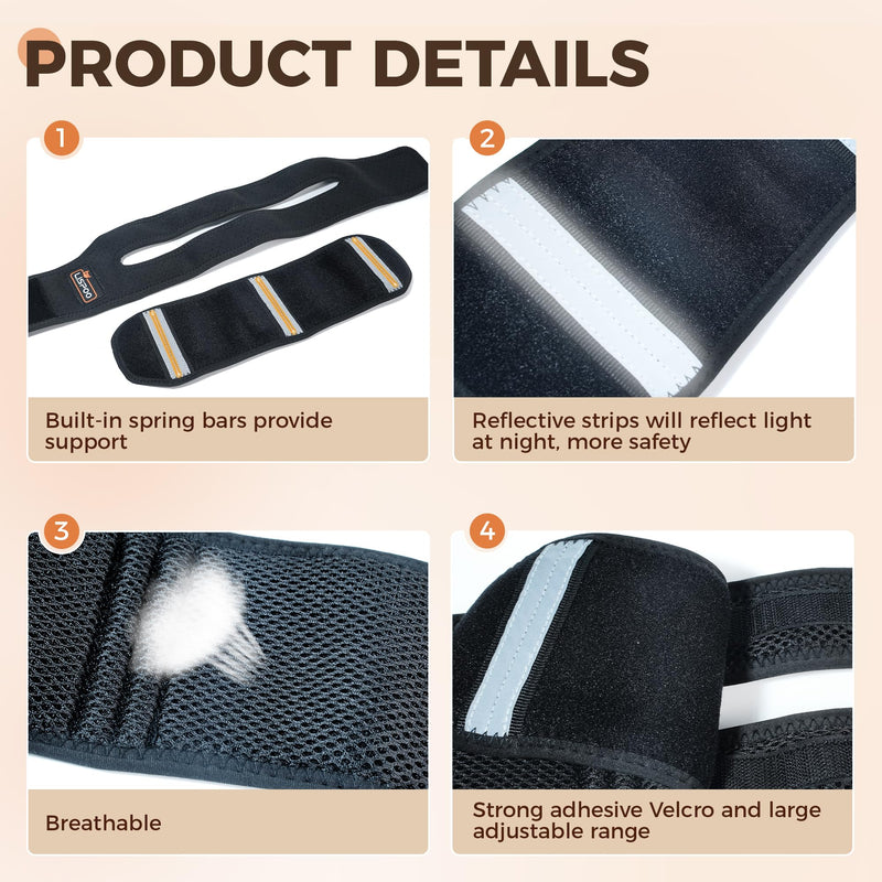 Dog Cervical Collar Neck Brace Supports Cervical Vertebral Sprains Instability, Neck Brace for Dog Limit The Range of Movement up and Down, Dog Cervical Brace Helps Recover from Cervical Sprains XL SBR XL(Neck Girth20"-24"/Neck Length5") - PawsPlanet Australia