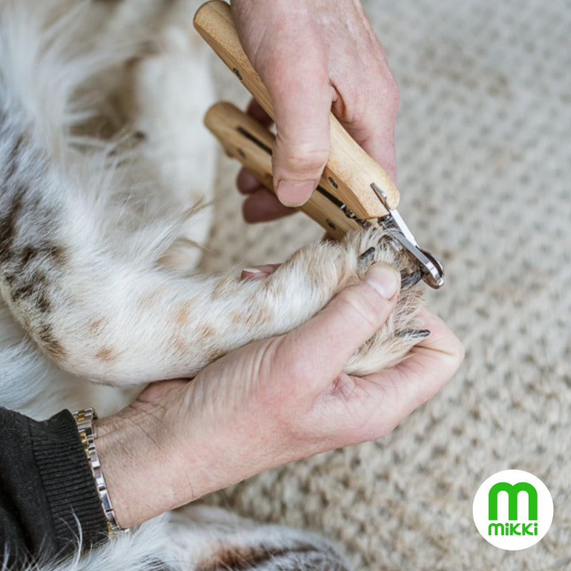Mikki Bamboo Claw Clipper For Dogs & Cats, With Safety Stop to Reduce Risk of Over Clipping, Micro-serrated Blades for a Clean Cut, Blade Lock for Safe Storage, Suitable for All Pets, Large - PawsPlanet Australia