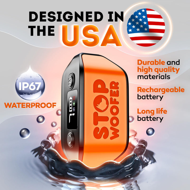 New 2025 No Shock Dog Bark Collar for Small Medium Large Dogs-Smart Chip Adjusts to Stop Barking in 1 Minute-Highly Effective Vibration and Sound Stops Barks Fast with No Pain-Safe Orange - PawsPlanet Australia