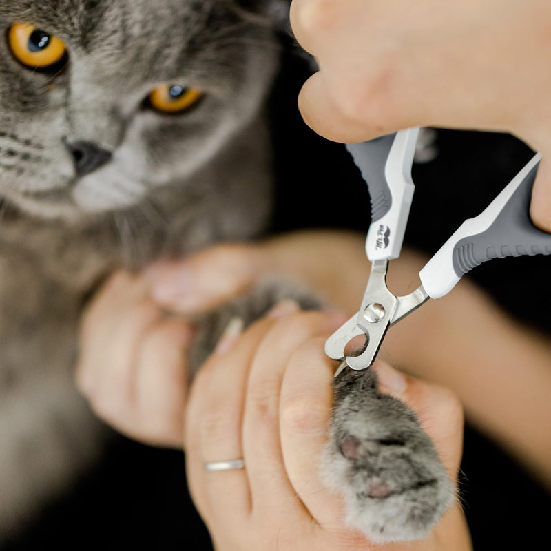 Mr. Pen Cat Nail Trimmer - White & Gray, Cat & Dog Nail Clipper, Kitten & Small Dog Claw Trimmer