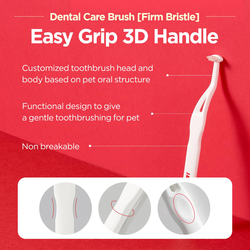 JAYU PET Dental Care Brush [Soft & Firm Bristles] - Toothbrush for Cat and Small Dogs, Removing Old Plaque and Tartar, Cat Dental Care, Cat Teeth Brushing & Easy Cleaning - PawsPlanet Australia