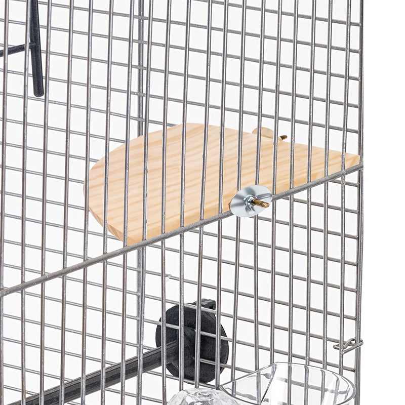 Bird Perch Platform Stand Wooden Parrot Perch Corner 6.7 Inches Fan Shape Playground Cage Accessories Parrot Stand Flat Perches for Bird Cages Corner Shelf for Birds Parrots Hamster Gerbil - PawsPlanet Australia