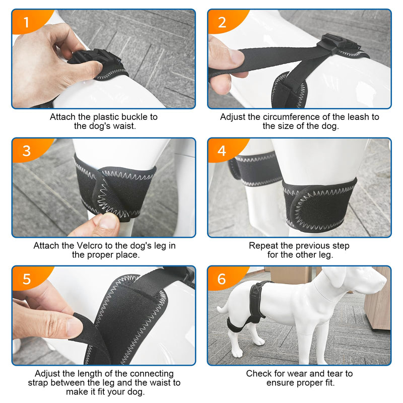 CHAMIN Dog Hip Orthotics Brace, Dog Hip Dysplasia Brace Harness, Support for Hip Dysplasia, Luxating Patella, Prevent Hip Joint Diseases and Assisted orthopedics, et(Extra Large) Extra Large - PawsPlanet Australia