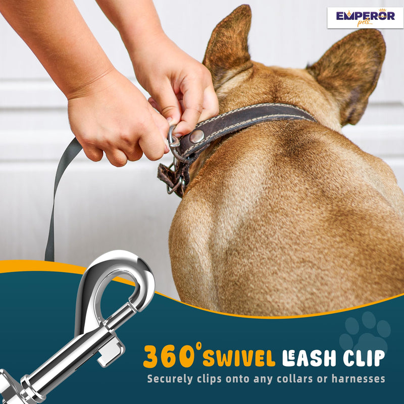 Emperor Pets 26 ft Retractable Dog Leash Black - Heavy Duty Retractable Pet Leash with Anti-Slip Grip for Medium to Large Dogs up to 110 lbs -Aura BB26 26 ft (8m) - PawsPlanet Australia