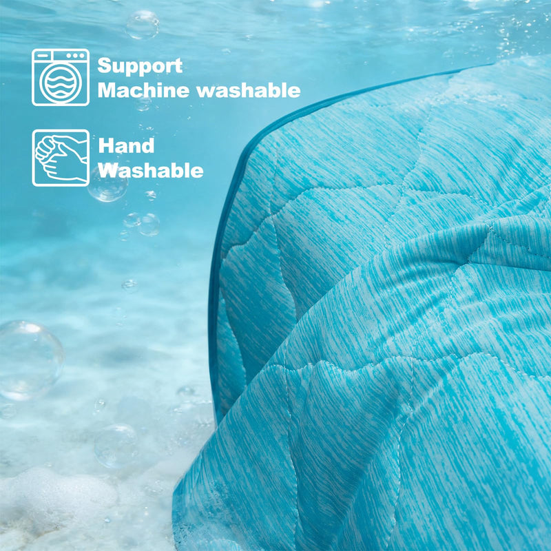 Dog Cooling Mat for Summer: Outdoor Dog Cooling Pad, Washable Cooling Mat for Dogs, Cooling Dog Bed for Kennel, Waterproof Pet Cooling Mat, Blue Pet Blanket Medium Dogs Medium(40"x28") 004-Blue - PawsPlanet Australia