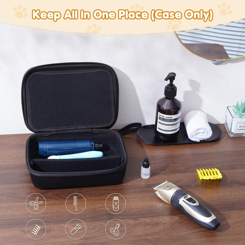 ProCase Hard Pet Grooming Tool Storage Case, Travel Organizer for Oneisall/Wahl Dog Clippers, Pet Shaver, Nail Trimmer and Accessories, Grooming Bag for Dog or Cat Grooming Kits Supplies -Black - PawsPlanet Australia