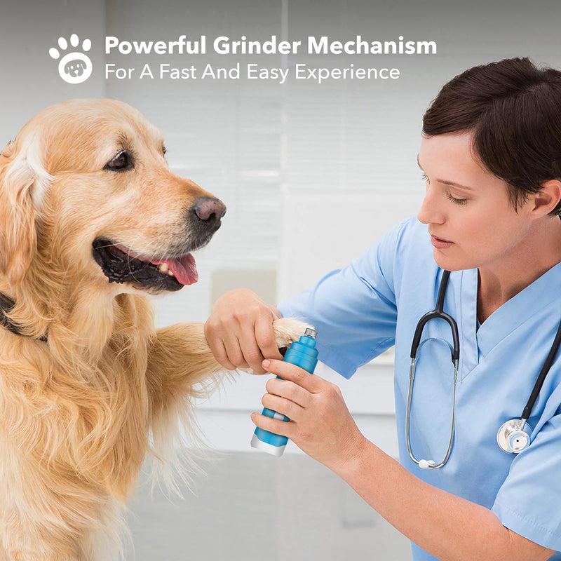 BOSHEL Dog Nail Clippers & Dog Nail Grinder - Dog Trimmer With Safety Guard & Razor Sharp Blades - Rechargeable 2 Speed Electric Grinding Tool – Safe Dog Nail Trimmers For Small & Large Pets. - PawsPlanet Australia