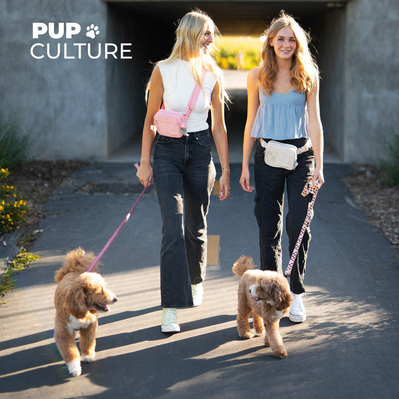 Pup Culture Cross Body Dog Training Treat Pouch | Removable Treat Pouch for Anytime Puppy Training | Built in Poop Bag Dispenser & Used Dog Poop Bag Holder | Stylish Dog Treat Pouch - Black - PawsPlanet Australia