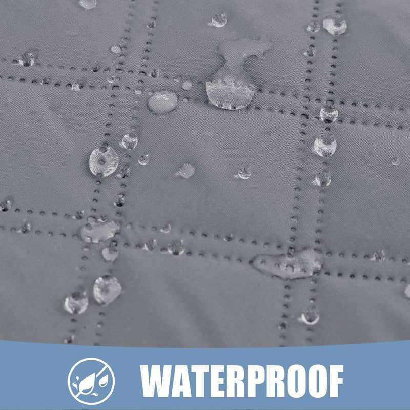 Smiry Waterproof Dog Blanket, Reversible Dog Bed Cover Pet Blanket, Soft Pet Couch Covers for Sofa Washable, Bed Couch Sofa Furniture Protector for Puppy Cat Kids (30"x80", Grey/Dark Grey) Checkered 30x80 Inch - PawsPlanet Australia