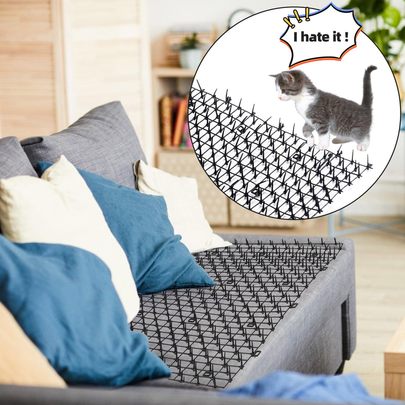 Toopify 6.5ft Scat Mat for Cats, Cat Scat Mat with Spikes Outdoor, Cat Spikes for Outside, Cat Deterrent Mat 1 Pack