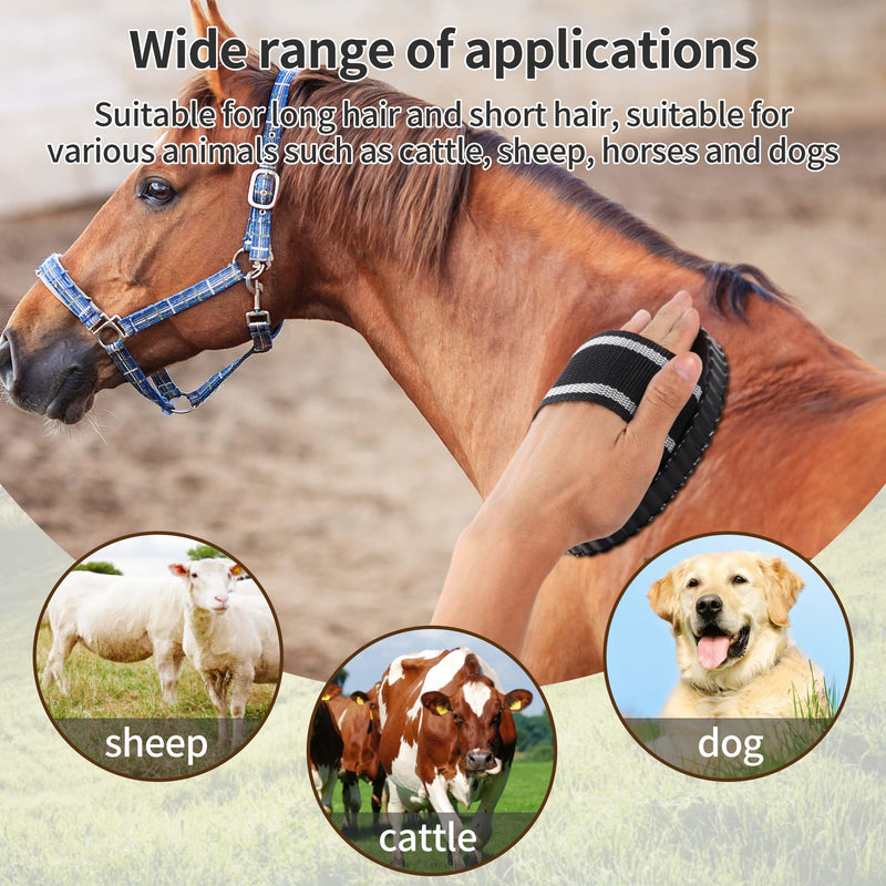 Curry Comb for Horses - Metal Horse Brushes for Grooming Dog Bath Brush Shedding Pets