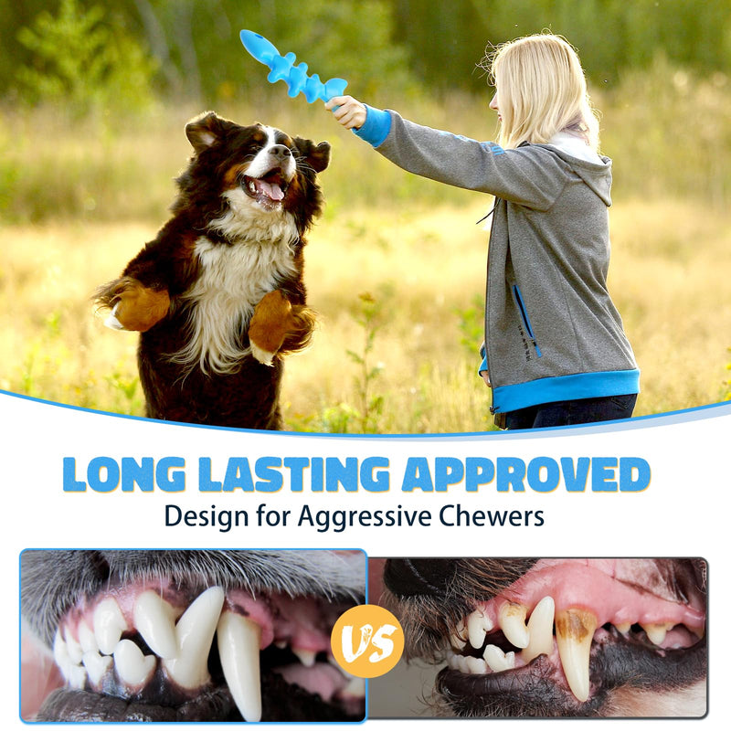 Indestructible Dog Chew Toys for Aggressive Chewers, Tough Dog Bones Toys for Large Dogs, Super Chewer Dog Toys to Keep Them Busy - PawsPlanet Australia
