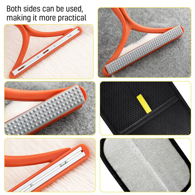 Reusable Electrostatic Pet Hair Remover Glove, Black Mesh Grooming Mitt, Magic Brush Glove Pet Hair Tool for Dogs and Cats. - PawsPlanet Australia