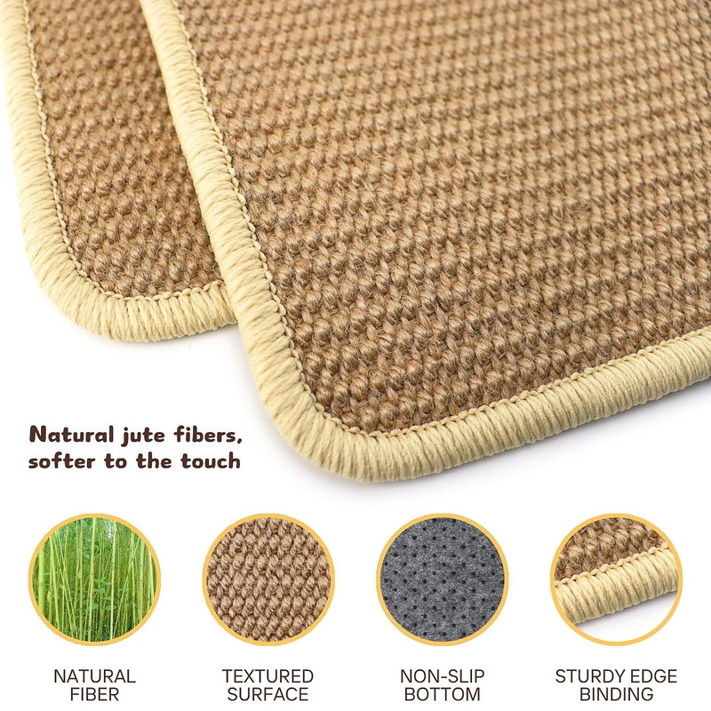 3 Pack Rabbit Scratching Pads - Soft Jute Chew Mats for Bunnies & Small Pets - Claw & Teeth Care, Natural Fiber Bedding, Cage Liner (16"x12") - PawsPlanet Australia