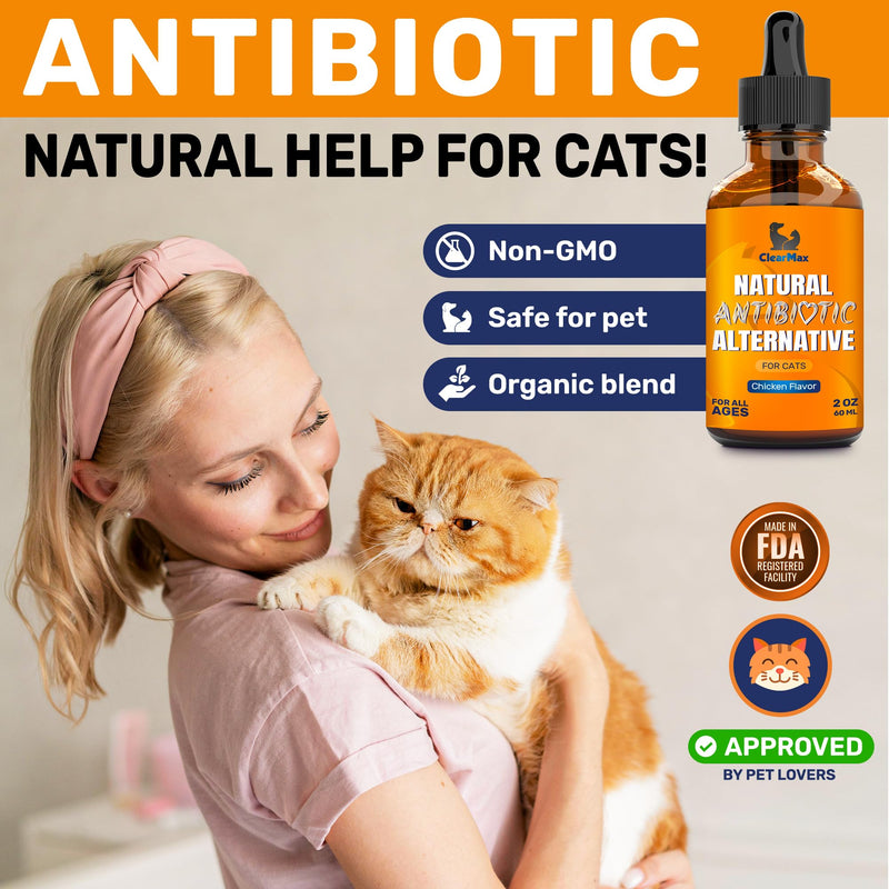Antibiotics for Cats ◆ Cat Antibiotic ◆ Natural Antibiotics for Cats ◆ Cat Antibiotics ◆ Antibiotic for Cats ◆ Cat Multivitamin ◆ Pet Antibiotic ◆ 2 Oz 2 Fl Oz - PawsPlanet Australia