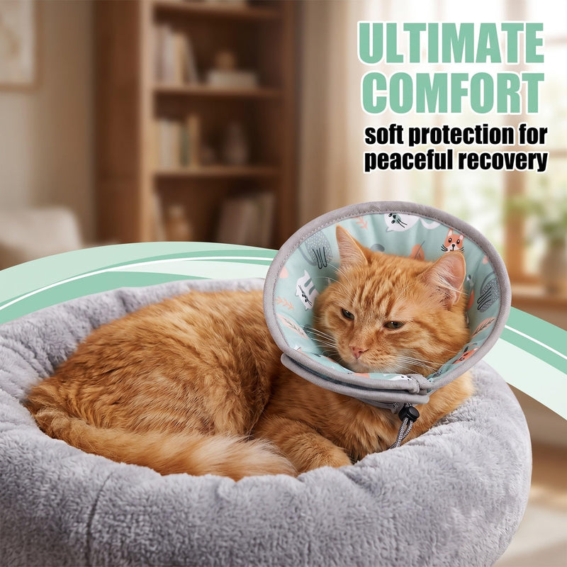 1 pc. Cat Neck Brace, Soft and Comfortable Protective Ring for Cats, Adjustable Neck Brace for Cats, After Surgery, For Wounds or Skin Problems