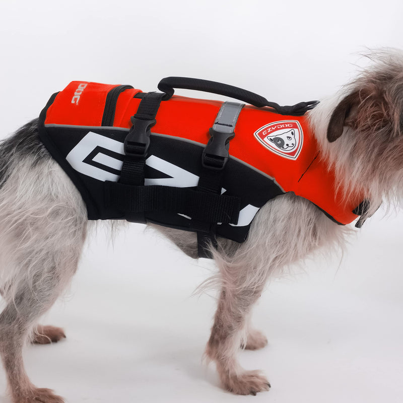 EzyDog Micro Doggy Flotation Device (DFD) XS (Length 10"-13-1/2", Girth 12"-19-1/2") Red - PawsPlanet Australia