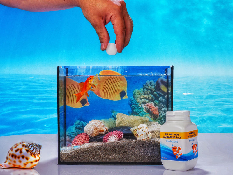 Premium Aquarium Salt, Aquarium Salt Freshwater Tablets for Aquarium Water Treatments Essential Supplies (20 Tablets) 20 Tablets - PawsPlanet Australia