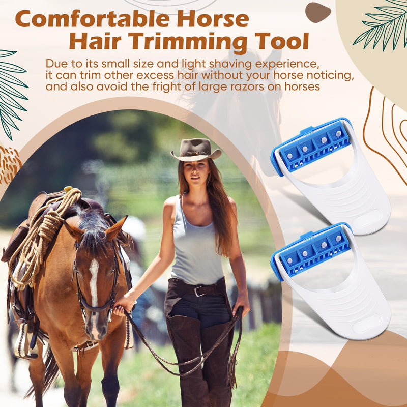 6 Pcs Horse Clippers Horse Grooming Razor Disposable Grooming Razor Fit for Horse Dog, White - PawsPlanet Australia