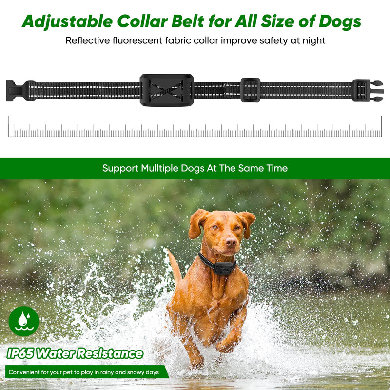 Wireless Dog Fence,Remote Training Collar & Electric Fence,Waterproof & Rechargeable,2025 Wireless Dog Training Collar for Medium & Large Sizes Dogs Extra Collar
