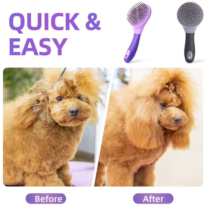 Equine Mane & Tail Combs Horse Brush Shedding Brush Grooming Tool for Horse (Gray) Gray - PawsPlanet Australia