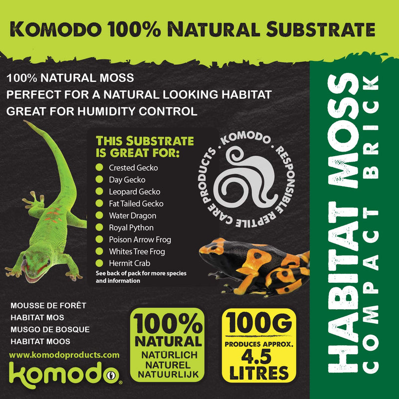 Komodo Habitat Moss Compact Brick, May Vary - PawsPlanet Australia