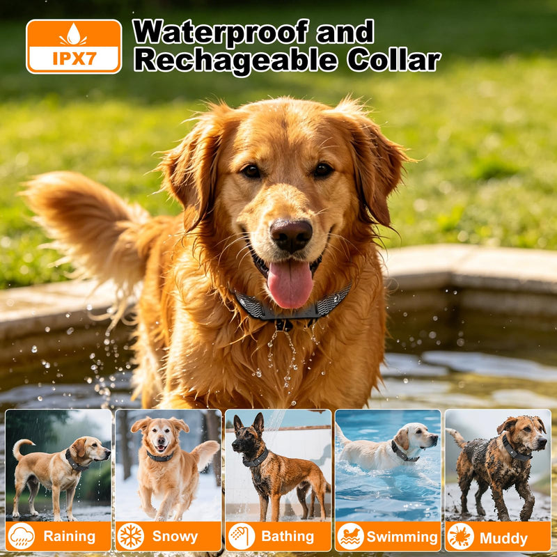 Wireless Dog Fence for One Dog Comes with Electric Collar 3 Warning Modes and Adjustable Range