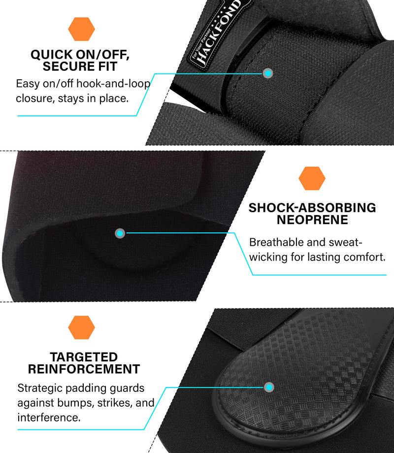 Neoprene Brushing Boots for Horses, Equestrian Splint Boots Shock-Absorbing Leg Protection for Horses Large Black
