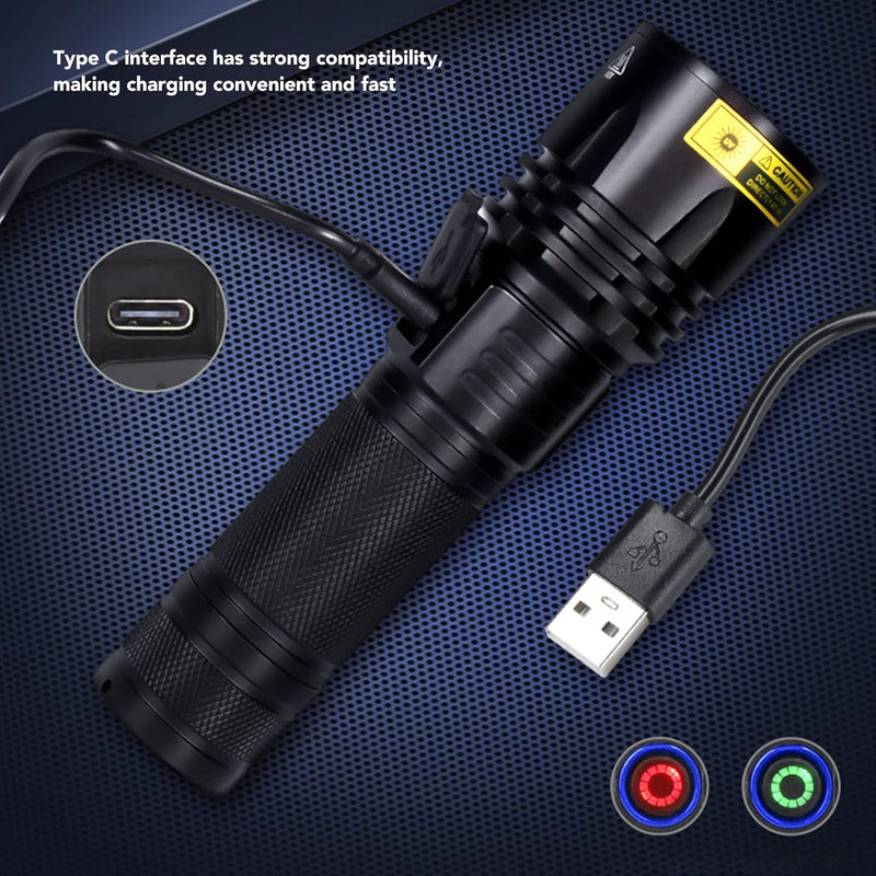 UV Flashlight 20W, 5000Mah High Power 365nm UV Light, Led Usb Rechargeable Black Light Flashlight for Pet Urine Detection, Resin Curing, Rock Hunting, Traveling, AC Leak, Uranium Glass, Bed Bug - PawsPlanet Australia