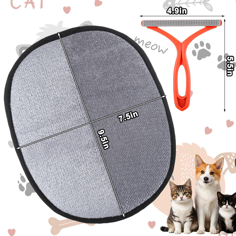 Palksky Pet Hair Removal Tool 2Pack, Reusable Static Removal Gloves, Double-Sided Grooming Gloves for Pets, Removes Pet Fur Hair for Carpets, Couch, Pet Bed, Cat Tree, Furniture & Rug - PawsPlanet Australia