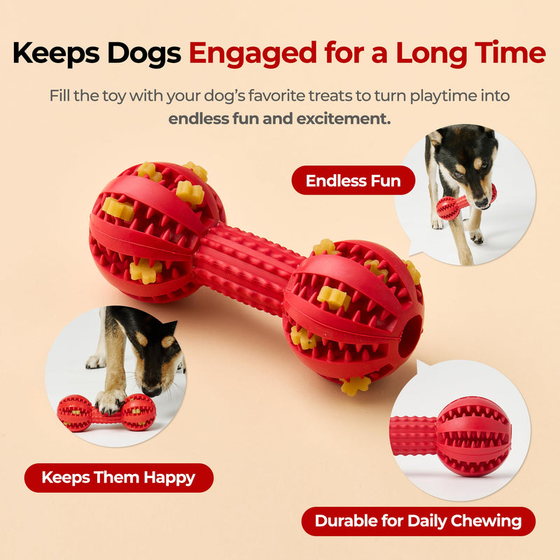 JAYU PET Toothbrush Toy Dog Chew Toy for Aggressive Chewers, Durable Dental Toy for Small & Medium Dogs, Teeth Cleaning Toy to Keep Them Busy, Remove Plaque & Tartar - PawsPlanet Australia