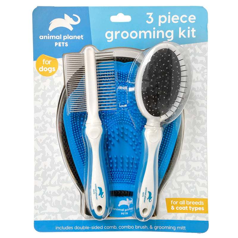 Animal Planet Pet Grooming Grooming Kit ( 3 Pack) - PawsPlanet Australia