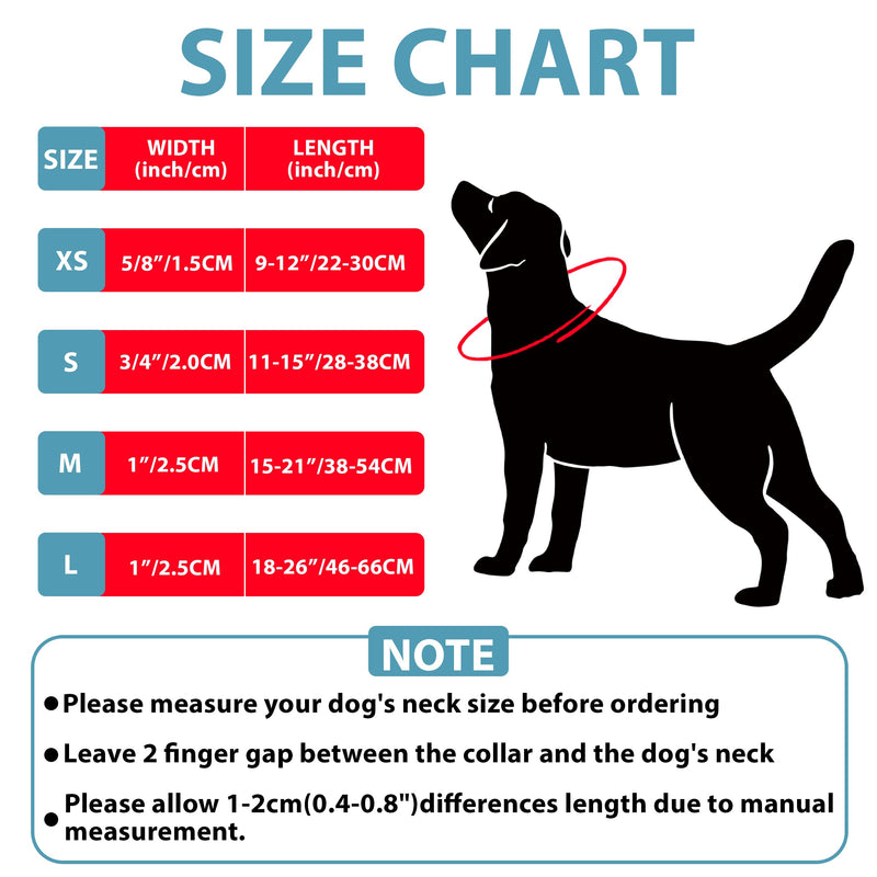 Martingale Dog Collar, Slip Martingale Collar for Dogs with No Buckle, Reflective Pet Trainning Collar for Small Medium Large Dog, Adjustable Heavy Duty Nylon No Pull Slip Collar, XS, Pink X-Small(Length:9-12'', Width:5/8'') A1-Pink - PawsPlanet Australia