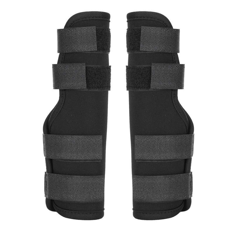 1Pair Dog Front Leg Brace, Adjustable Dog Elbow Protector Pads, Breathable Compression Dogs Leg Sleeve to Stop Licking, Dogs Elbow Brace for Arthritis, Sprain, Injury Recovery (L) L
