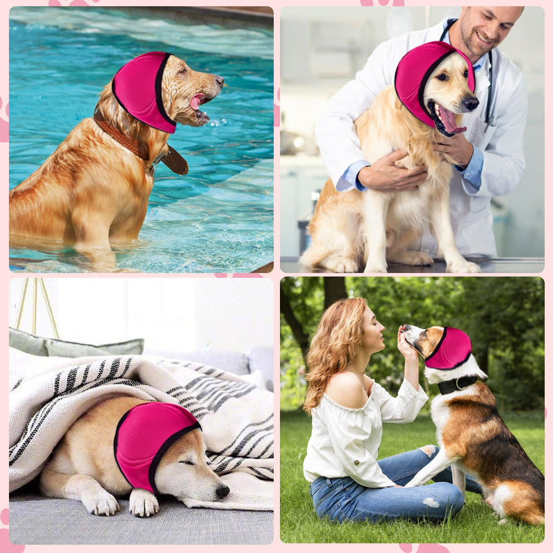2 Pcs Dog Ear Muffs Noise Protection, No Flap Ear Wraps for Dogs, Dog Ear Covers for Bath, Dog Earmuffs for Beauty Treatment, Fireworks Show