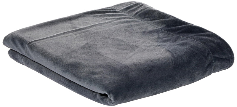 Friends Forever Durable Dog Blanket for Couch Protection, Two Tone Reversible Pet Hair Resistant Blanket for Dogs Cats Bed Kennel Crate Car Seat - Soft Velvet, Warm Fleece, Bailey 53" x 42" 53" x 42" Light Grey/Dark Grey - PawsPlanet Australia