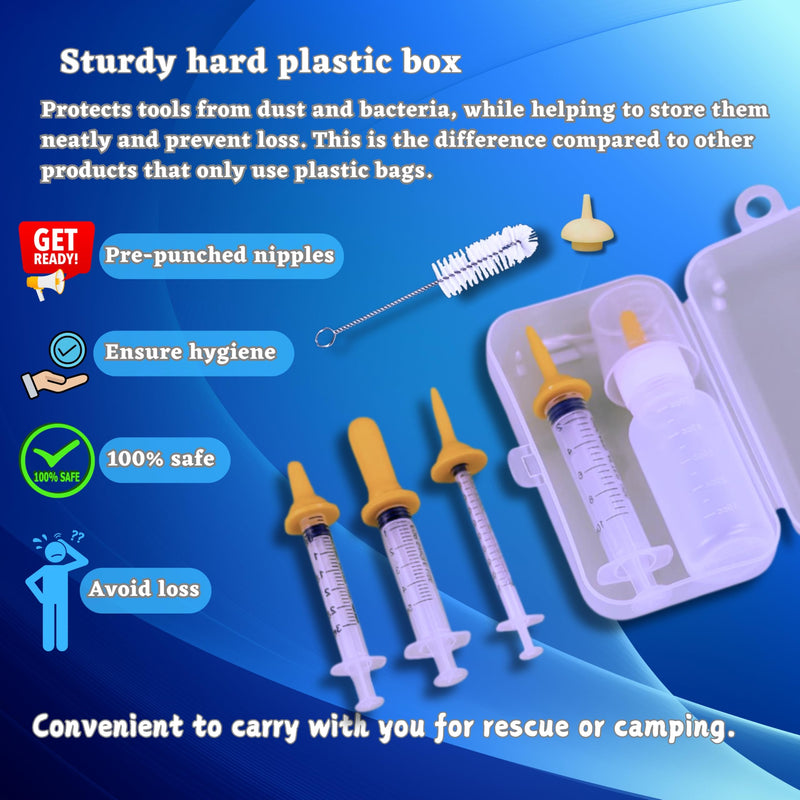 Kitten nursing nipples Puppy nipples for nursing newborn, Kitten bottle feeding, Baby dog milk bottle for kittens, Syringe for liquid, Feeding products for kittens, 100% BPA free, Formula dispenser. - PawsPlanet Australia