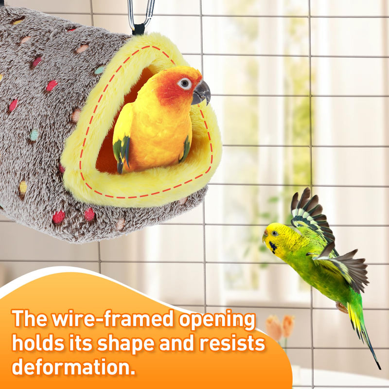 MEWTOGO Medium Warm Bird Nest House - Cozy Bird Bed for Cage with Mat, Hanging Hammock Shed Hideaway Hut for Budgerigar Monk Parakeet Rose-Ringed Parakeet Plain Parakeet Sun Conure Cockatiel - PawsPlanet Australia
