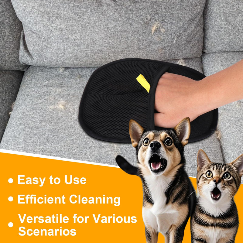 AIERSA Pet Hair Removal Tool, Static Removal Gloves for Pet Hair, Dog and Cat Hair Remover Set for Couch, Clothes, Car Detailing, Carpet, Bed, Bedding, Furniture - PawsPlanet Australia
