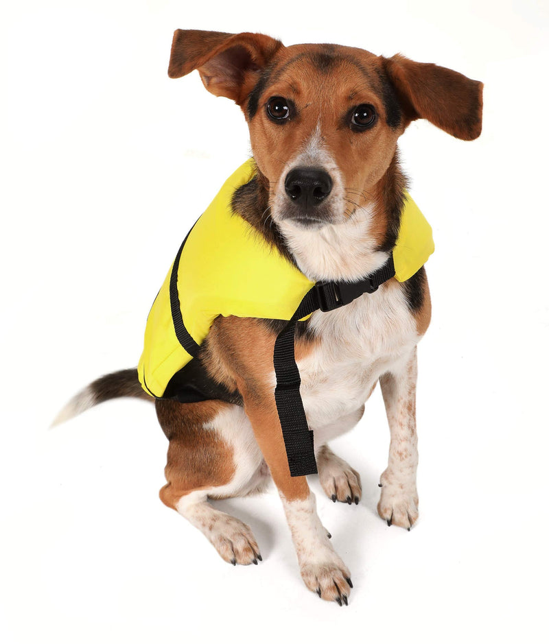 Seachoice Dog Life Vest, Adjustable Life Jacket for Dogs, w/Grab Handle, Yellow, Size XS, 7-15 Lbs. - PawsPlanet Australia