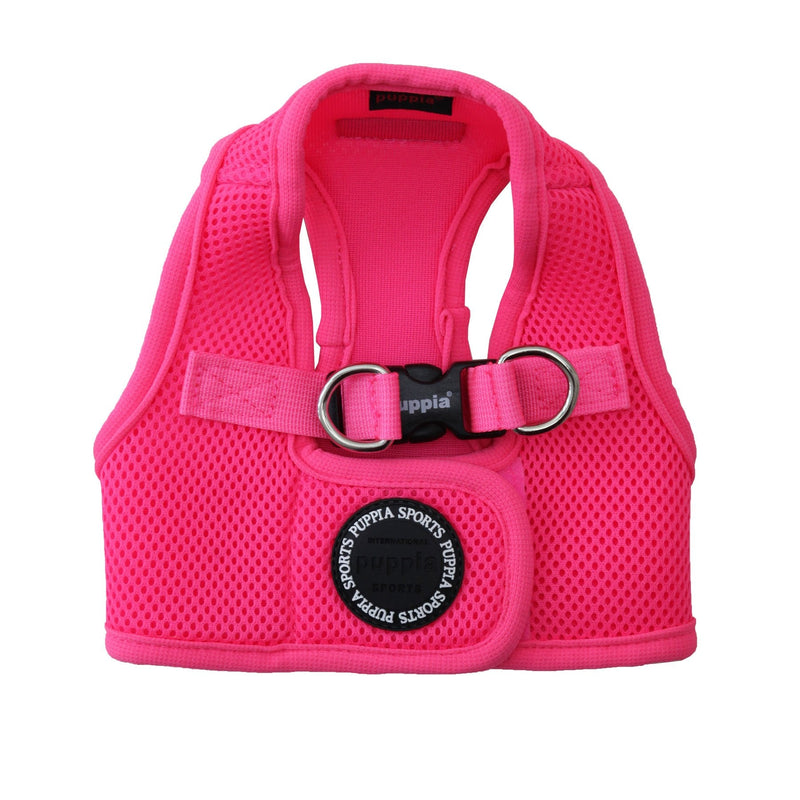 Puppia Neon Soft Vest Harness Step-in No Choke No Pull Walking Training for Small and Medium Dog, Pink, Large Neon Soft Vest Harnes - PawsPlanet Australia