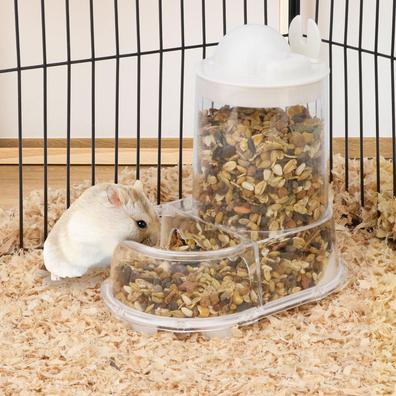 Wontee Hamster Feeder Food Bowl Automatic Dispenser for Dwarf Syrian Hamsters Mice Gerbils Rats or Other Similar-Sized Small Pets - PawsPlanet Australia