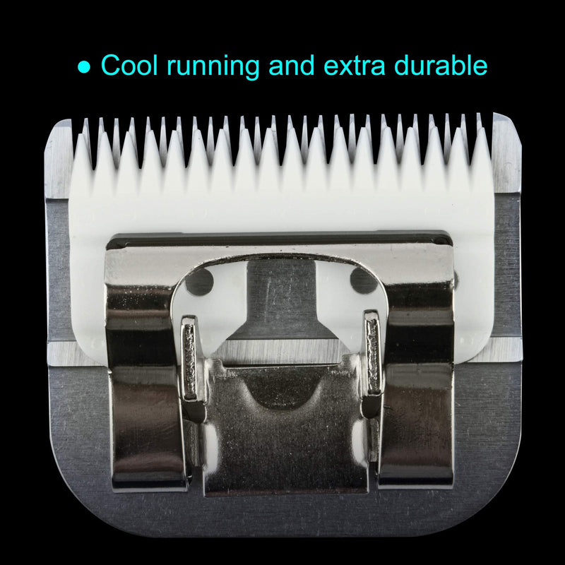 Detachable Ceramic Blade - Size 5F Blade 1/4", Made of High-Tech Ceramic Materials, Compatible with Most Andis, Oster, Wahl A5 Clippers - PawsPlanet Australia