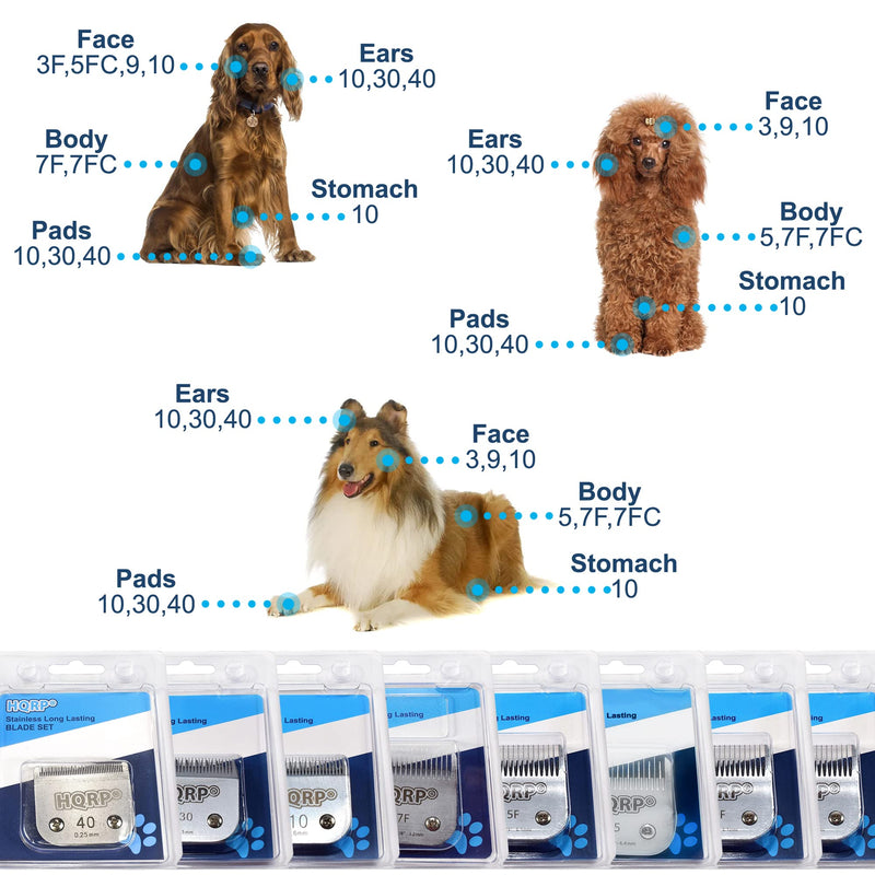 HQRP Animal Clipper Blade Compatible with Oster Size-10 CryogenX Professional 078919-046-005 78919-046 Pet Grooming 76918-126 Classic 76, Star-Teq, Power-Teq Clippers - PawsPlanet Australia
