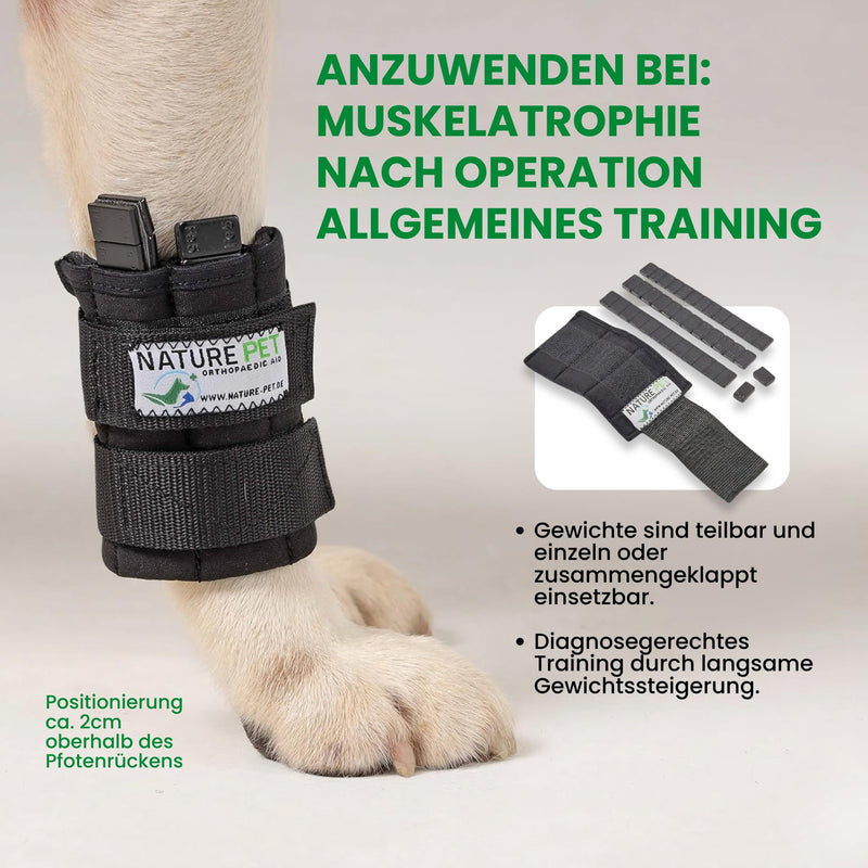 Nature Pet Therapy Cuff/Training Bandage with Weights for Dogs (S) s
