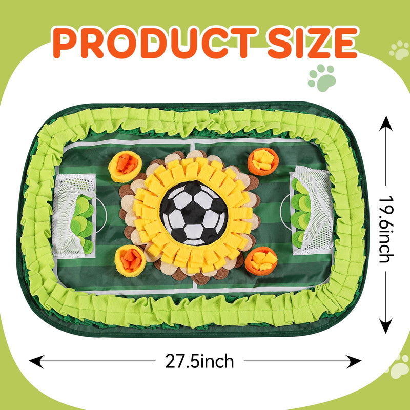 Dog Snuffle Mat for Nosework – Soccer Field Slow Feeder Pad, Washable Enrichment Toy for Medium Dogs Goal Game - PawsPlanet Australia